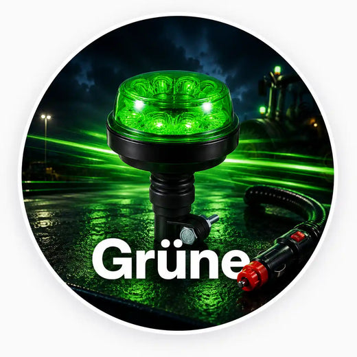 Grüne Rundumleuchten