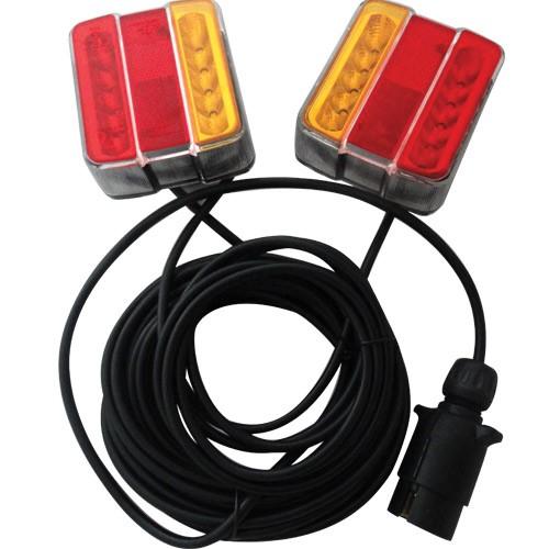 LED Magnetic Trailer Tail Light Set (12 Metre Cable) - LG557