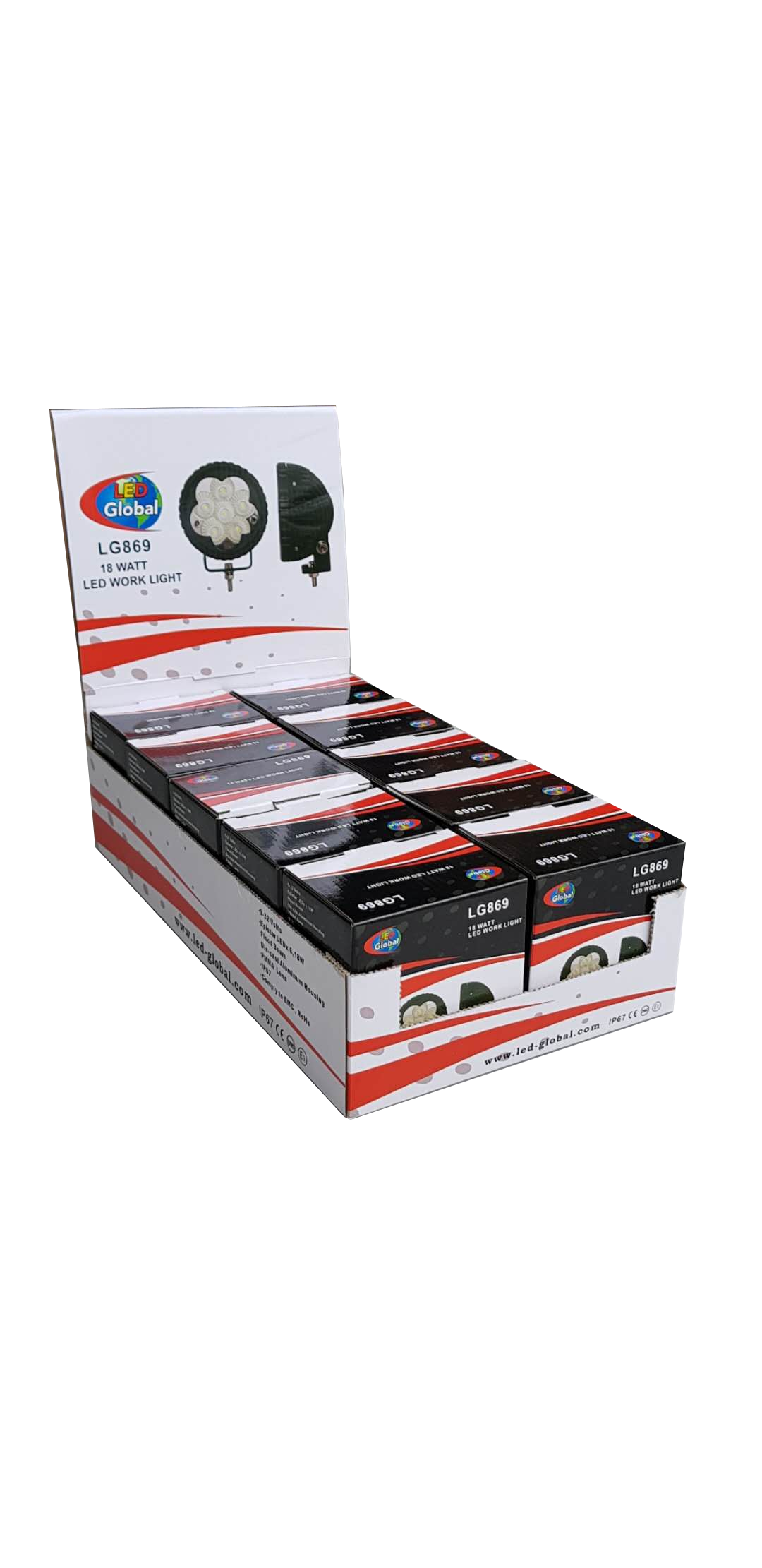 27 Watt LED Square Work Light - LG859