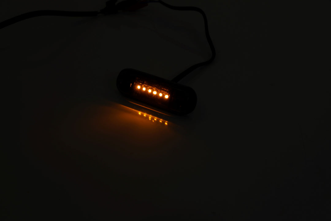 6 LED upotettava merkkivalo - keltainen - LG107