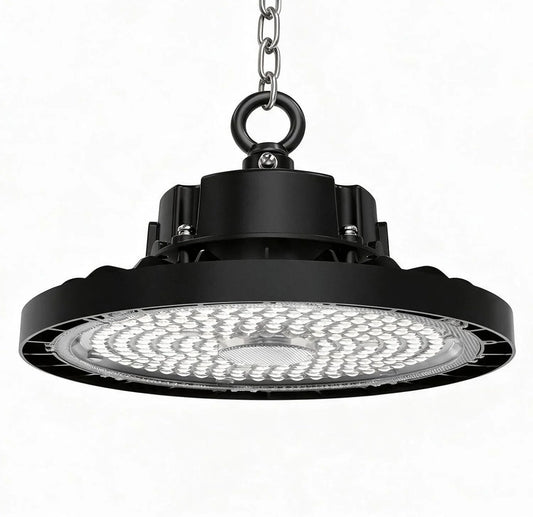150W LED High Bay Light 22500 lm, UFO High Bay Lighting 4000K, IP65 LED Workshop Lamp & Industrial Lamp for Warehouse, Factory, Workshop and Garage