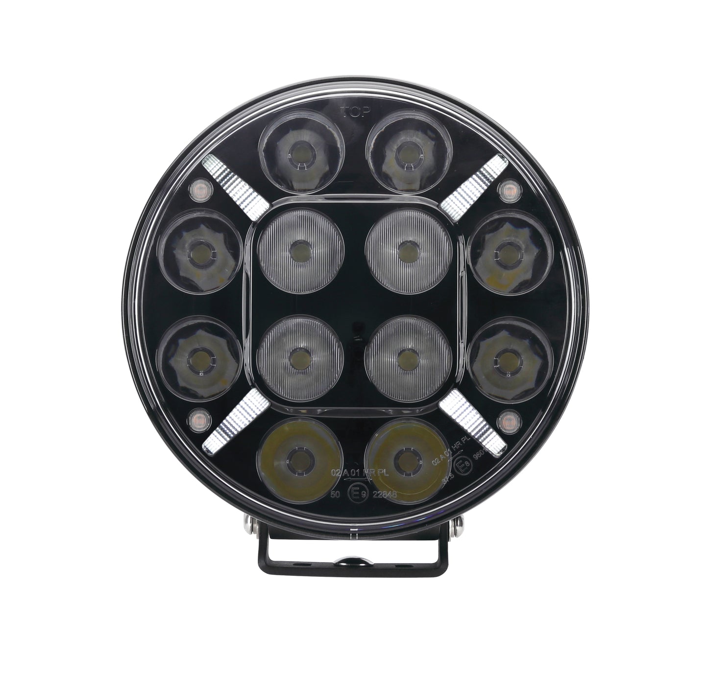 120 Watt 9 LED Driving Light with Dual Colour Position & Amber Warning Strobe - LG877