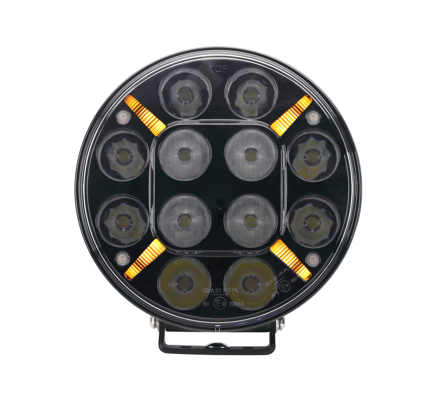 120 Watt 9 LED Driving Light with Dual Colour Position & Amber Warning Strobe - LG877