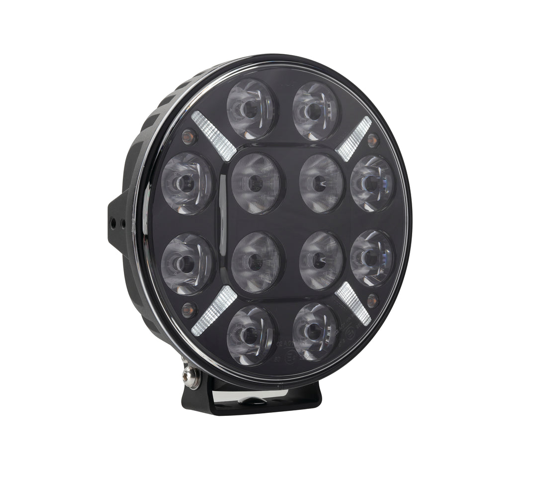 120 Watt 9 LED Driving Light with Dual Colour Position & Amber Warning Strobe - LG877