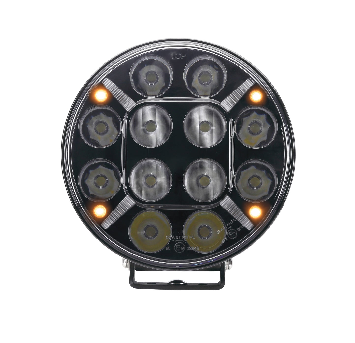 120 Watt 9 LED Driving Light with Dual Colour Position & Amber Warning Strobe - LG877