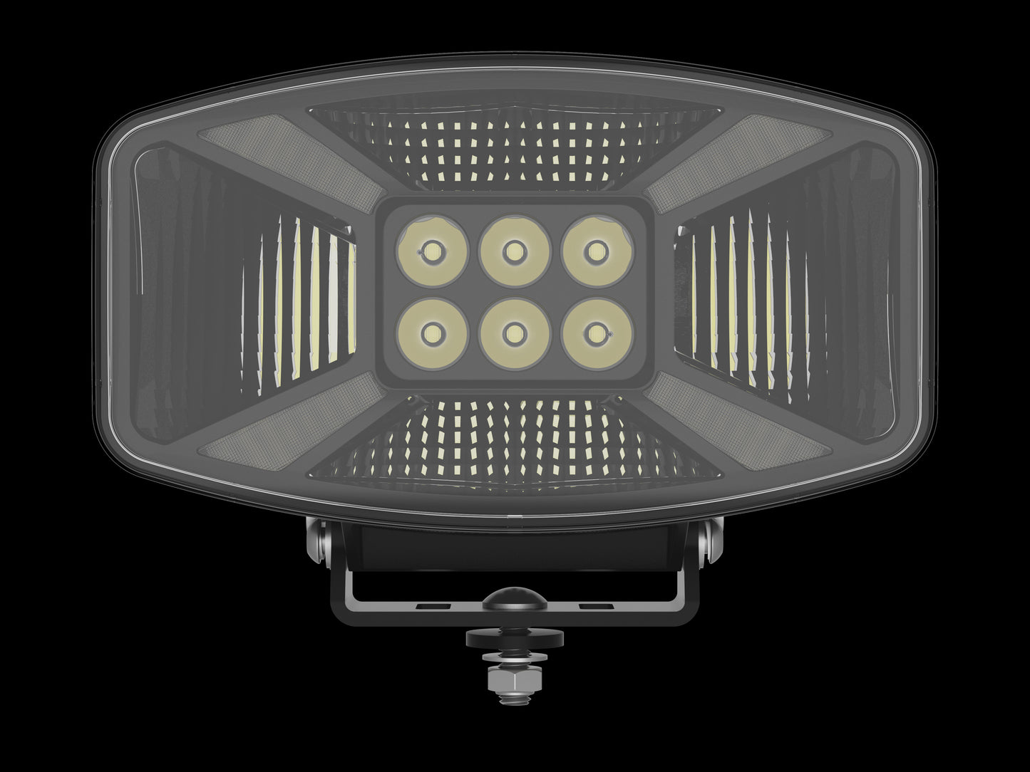 140W 10" X Driving Light w/ Dual Position Light & Warning Light - LG932