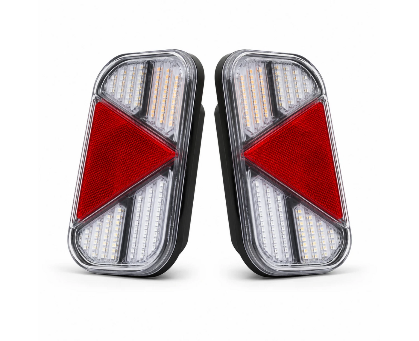 Kabellose magnetische LED-Anhängerbeleuchtung mit Dreiecksreflektoren – Wiederaufladbares Rücklicht-Set – LG584