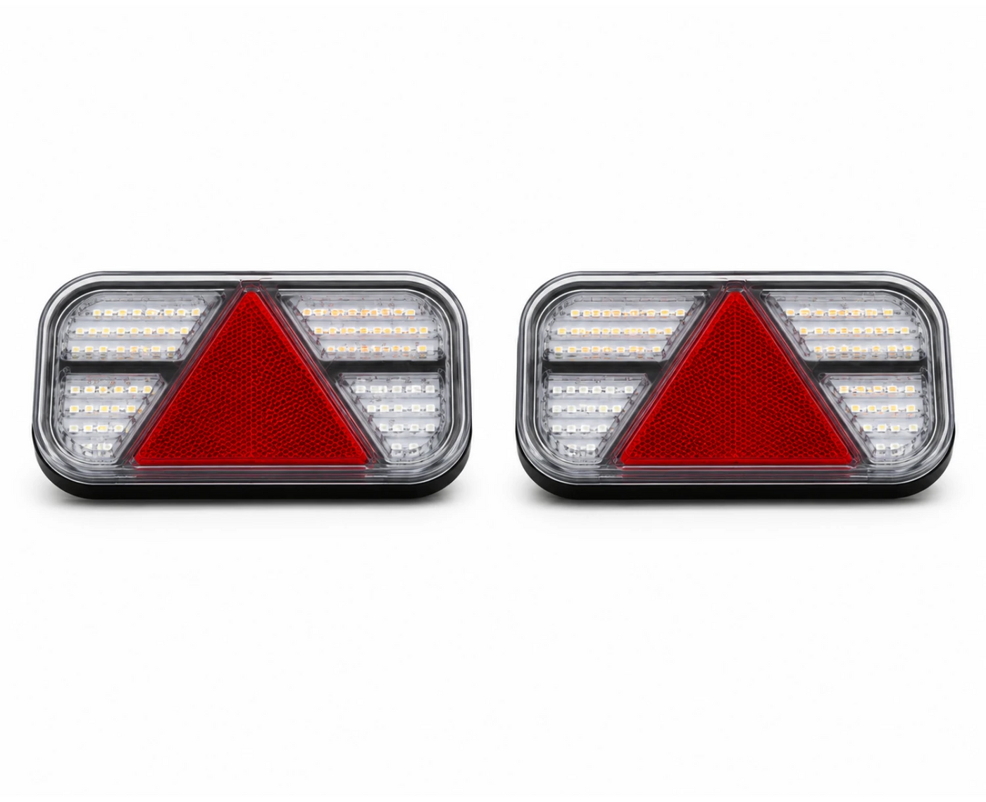 Kabellose magnetische LED-Anhängerbeleuchtung mit Dreiecksreflektoren – Wiederaufladbares Rücklicht-Set – LG584