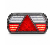 Wireless Magnetic LED Trailer Lights with Triangle Reflectors – Rechargeable Tail Light Kit - LG584