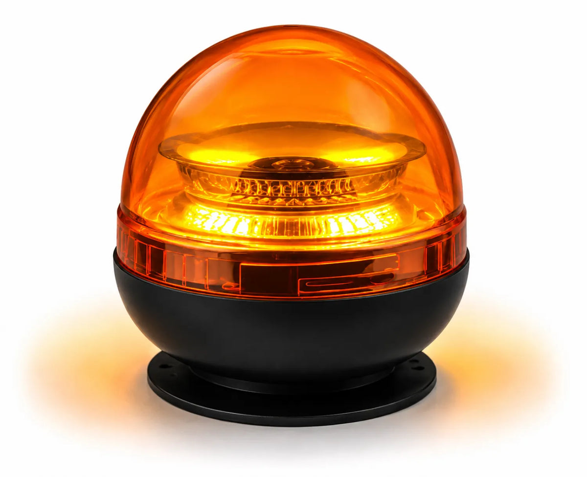 Akku LED Rundumleuchte Magnet 12V 24V Orange - LG715