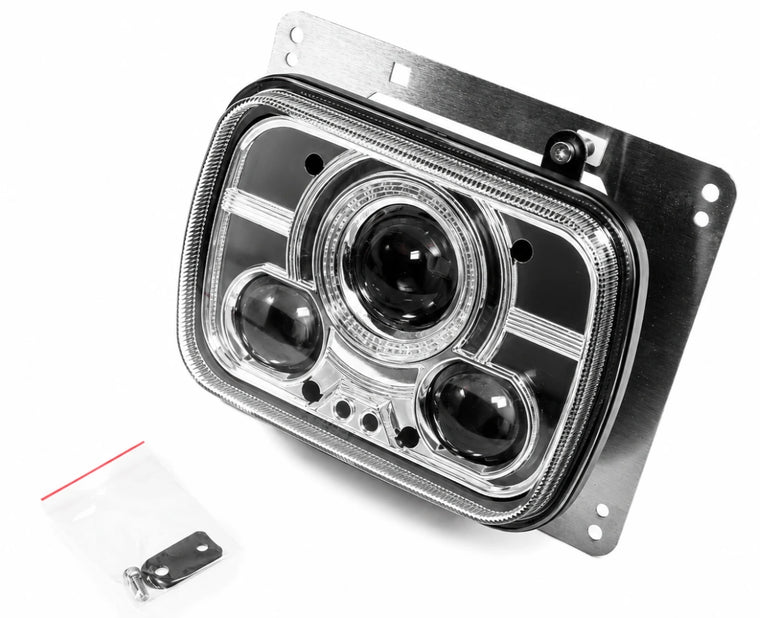 90 vatų LED priekinis žibintas (aukštas ir žemas spindulys) su DRL - LG884EU