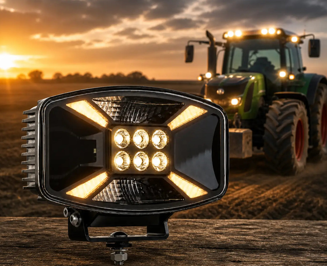 140W 10" X Fahrlicht mit Doppel-Positionslicht und Warnlicht - LG932