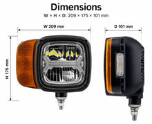 Combo LED Headlight - Right Side, Rear Mount - LG920RREU
