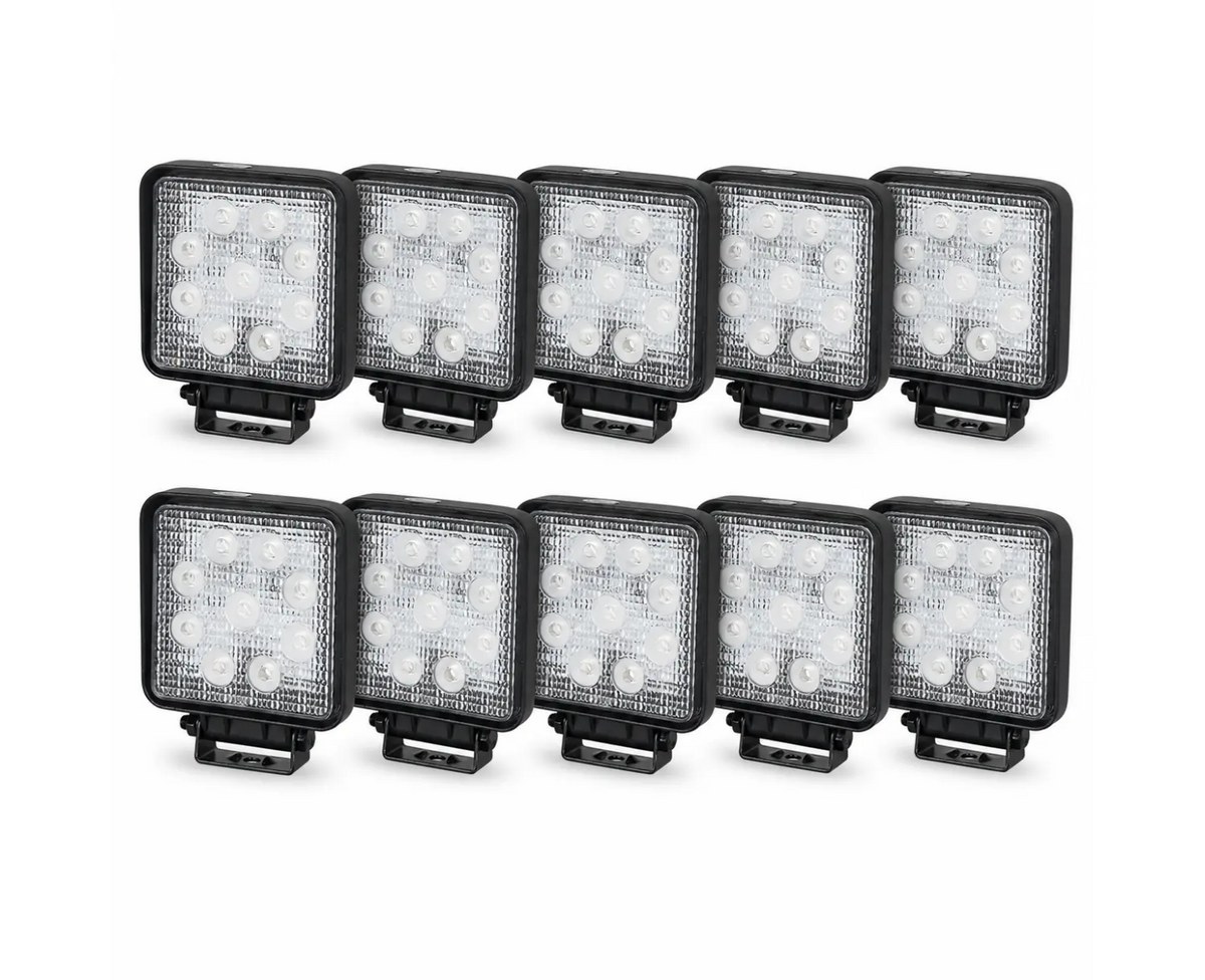 27 Watt Square Work Light x 10 Bundle - LG859B