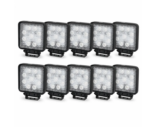 27 Watt Square Work Light x 10 Bundle - LG859B
