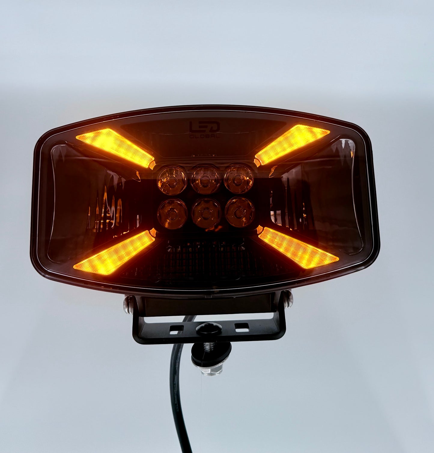 140W 10" X Driving Light w/ Dual Position Light & Warning Light - LG932