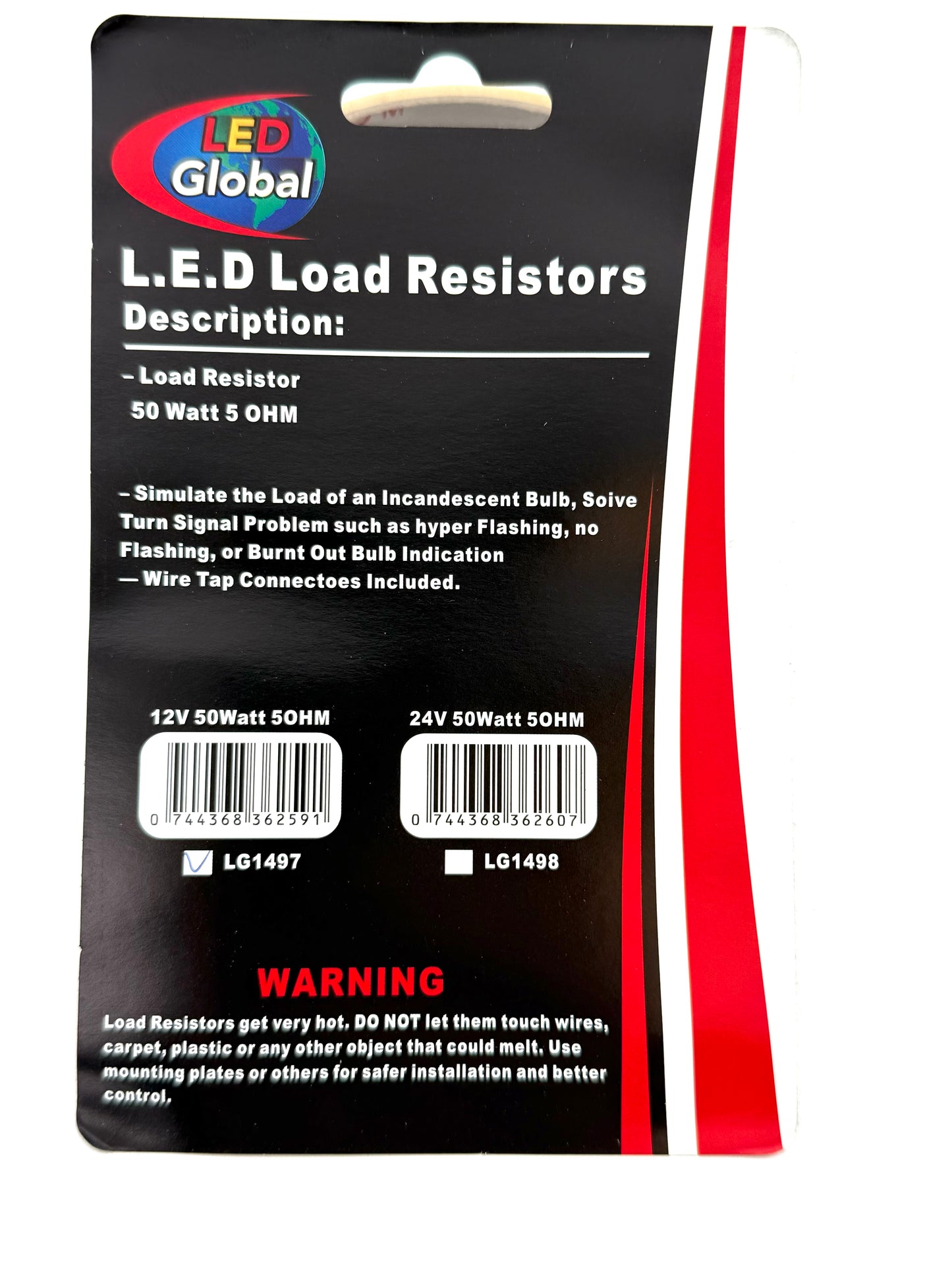 12 Volt Belastningsmodstand Par - LG1497