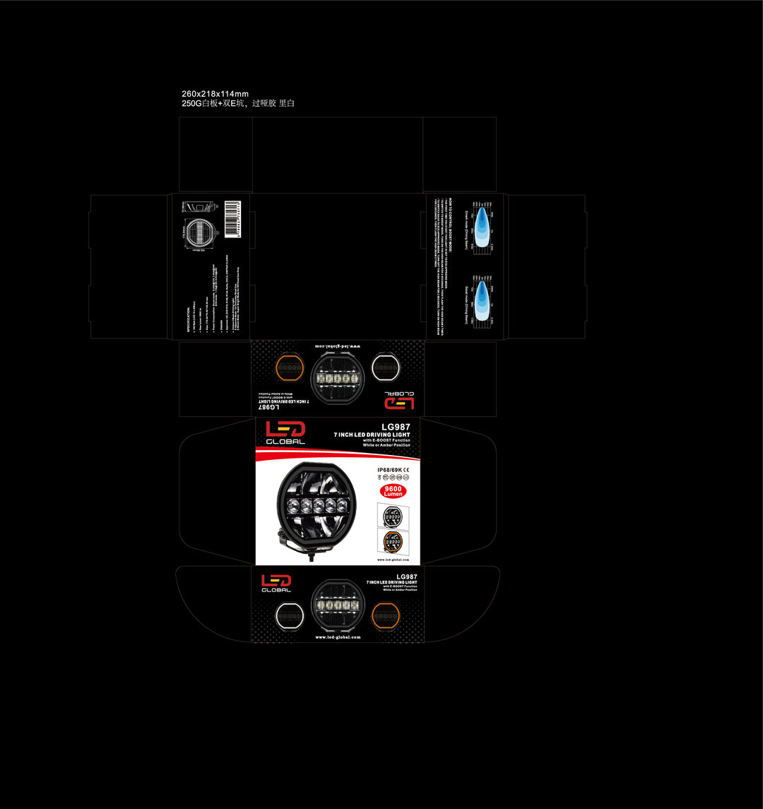 9" (225mm) LED Driving Light - with Boost Function - LG986
