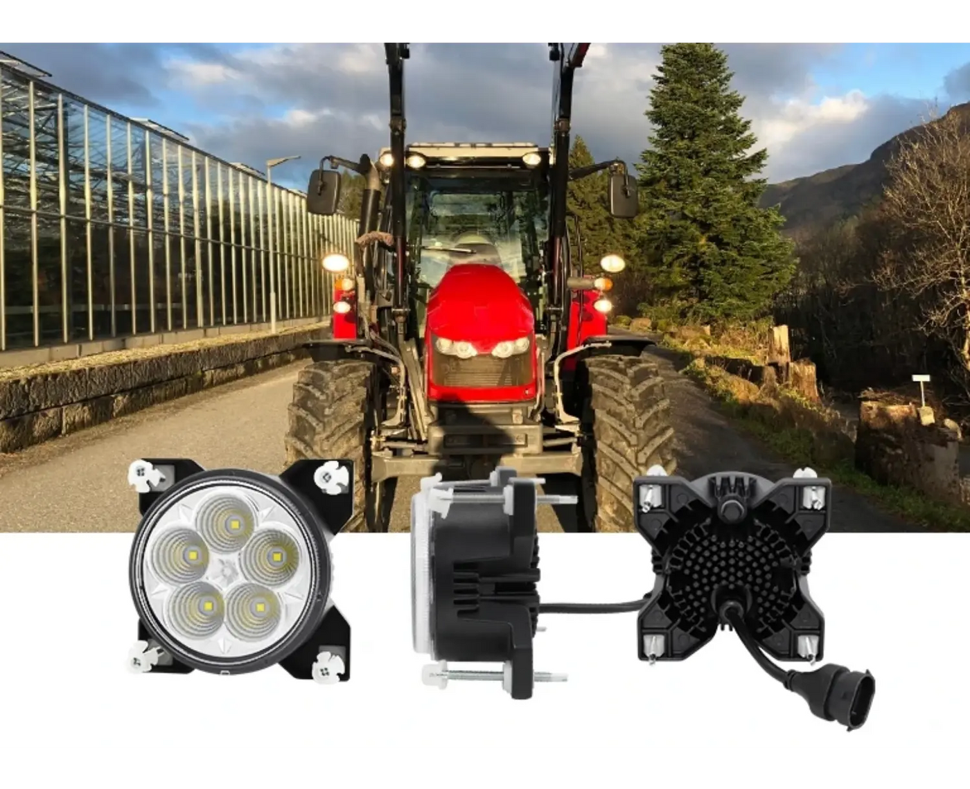 50W LED Bonnet & Cab Insert Tractor Work Light - LG8360