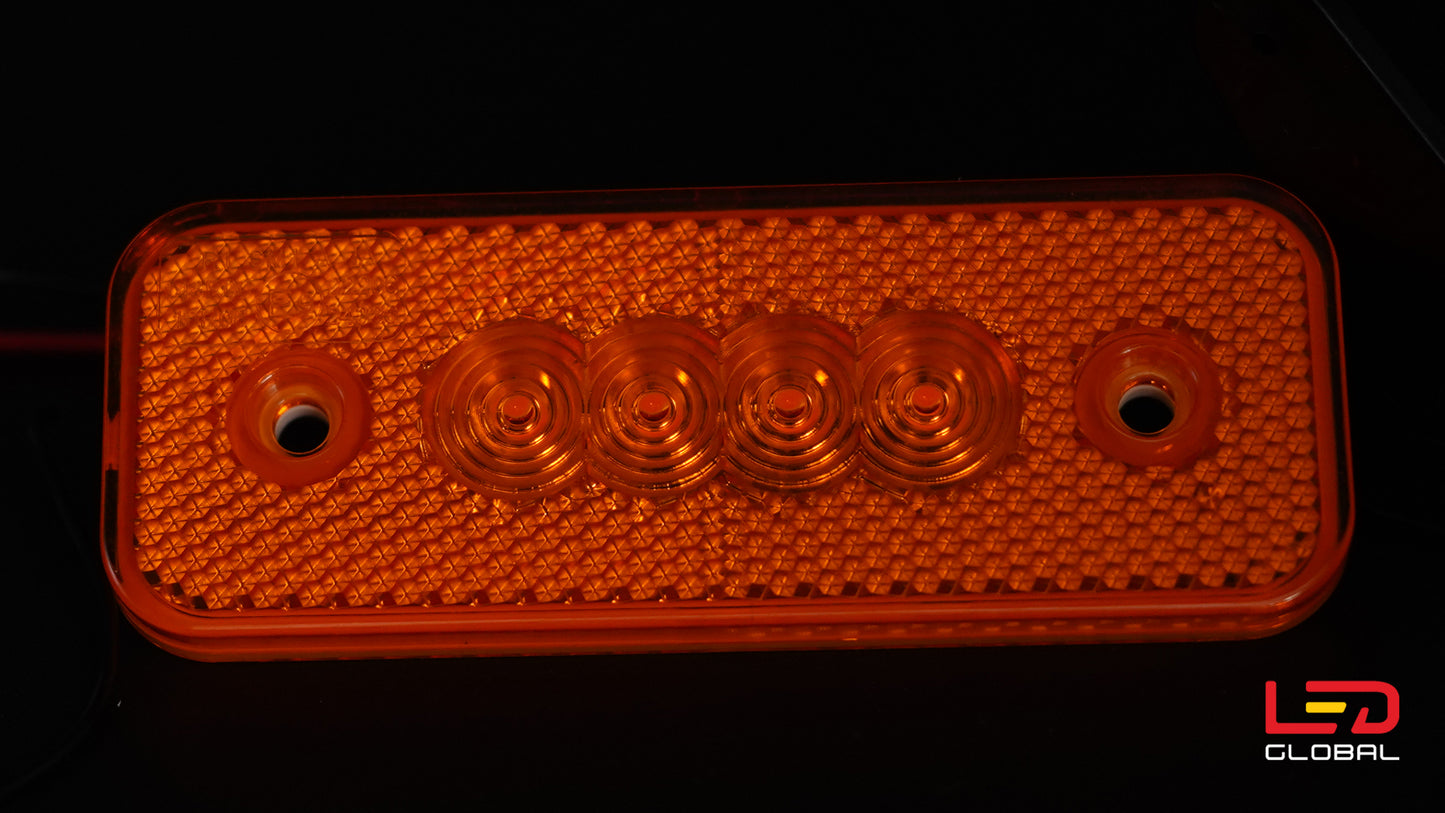 LED pravokutno pozicijsko svjetlo jantarno - LG098
