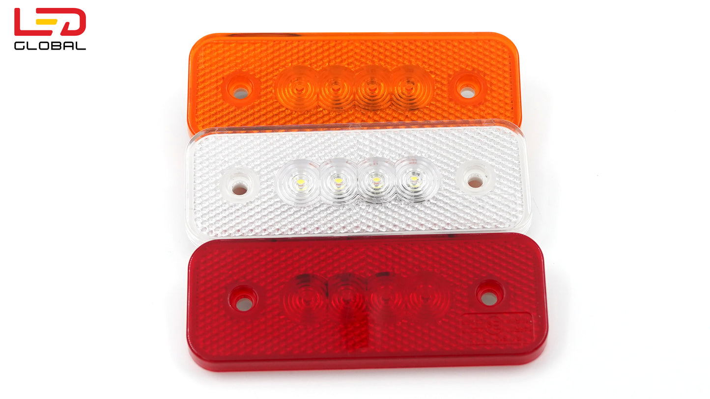 LED pravokutno pozicijsko svjetlo jantarno - LG098