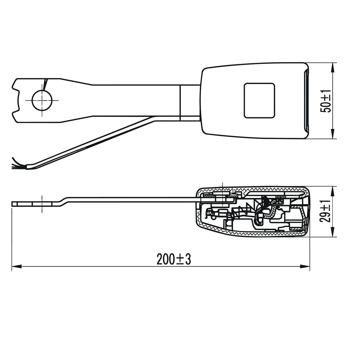 LG4005 buckle dimension drawing