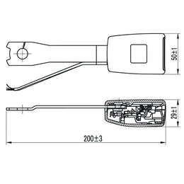 LG4005 buckle dimension drawing