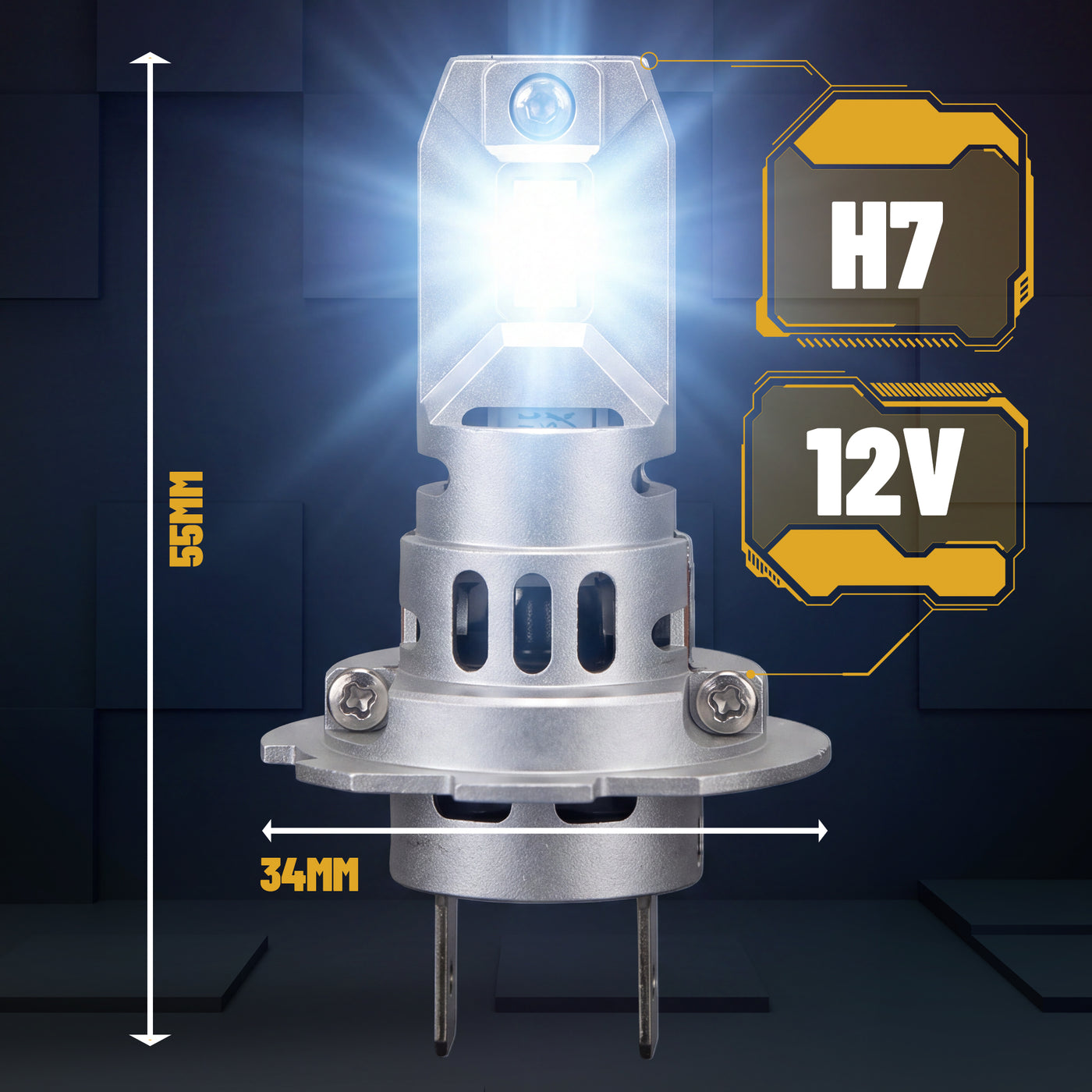 H7 LED-lampa 12V (Par) – Tysk Teknologi - LG5021