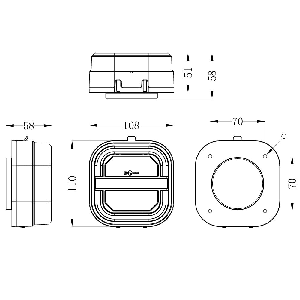 LG505 Dimensions