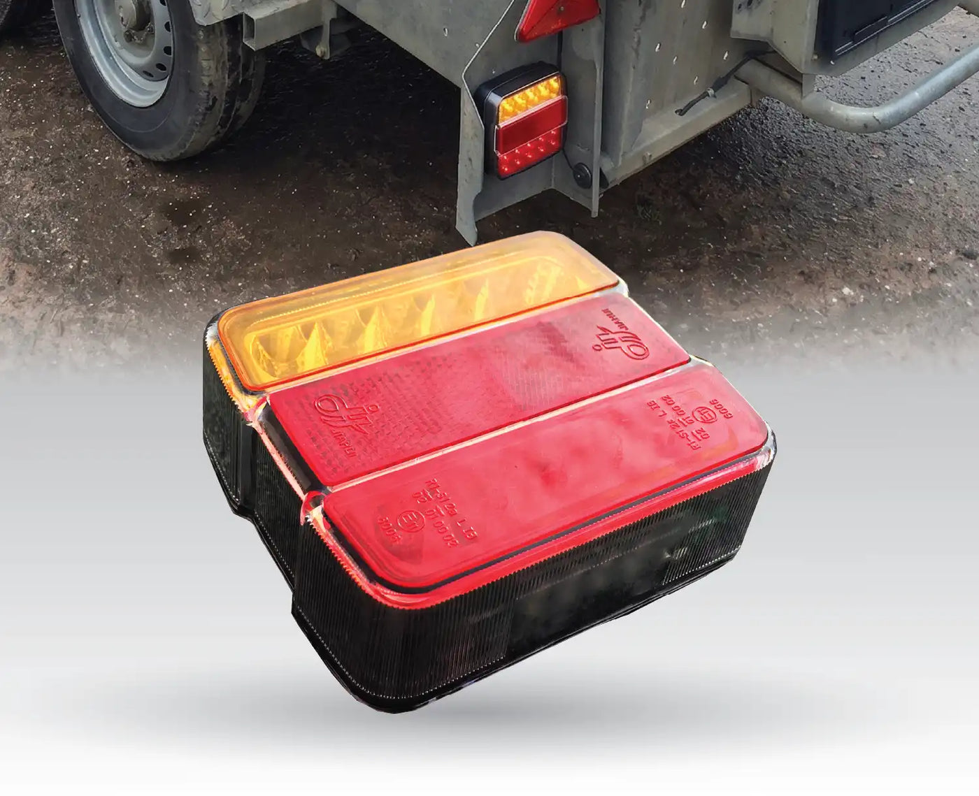 Anhänger Rückleuchten LED Quadrat Kombination - Paar - LG529