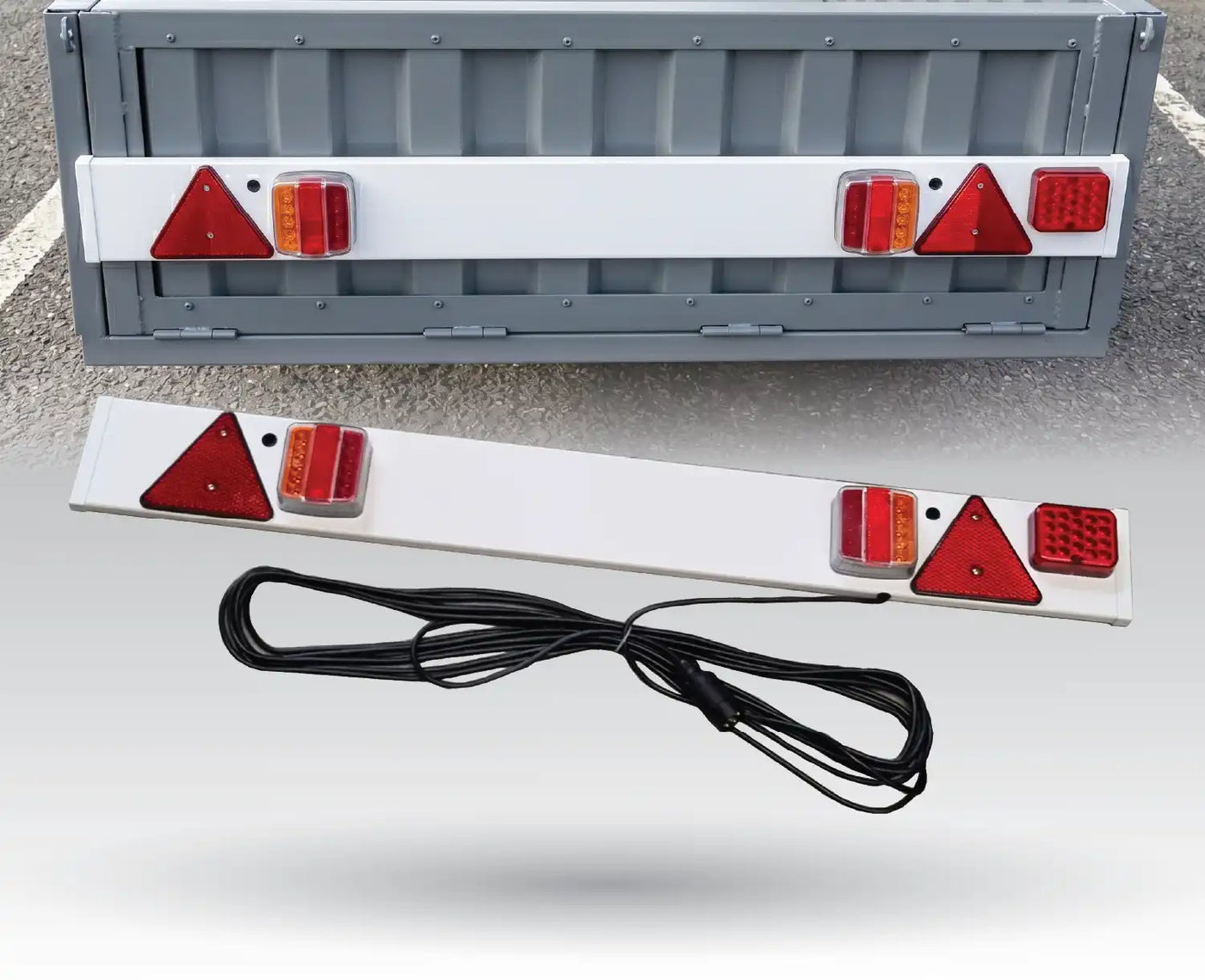 4 Fuß LED-Anhängerleuchte mit Nebelscheinwerfer und 12 m Kabel - LG550