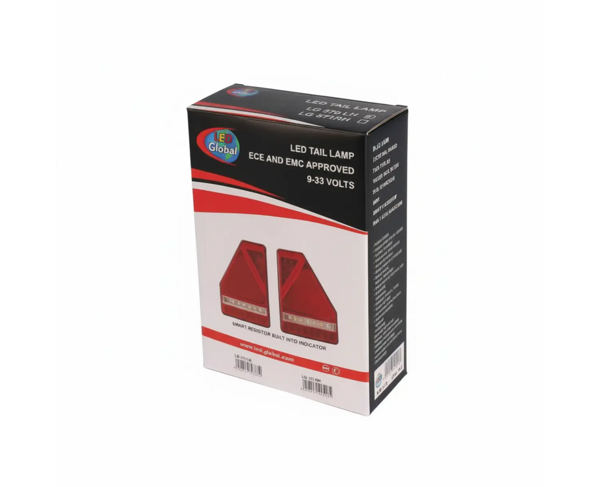 Luz Traseira LED Triangular de Combinação com Resistor Inteligente Incorporado (LD) - LG571