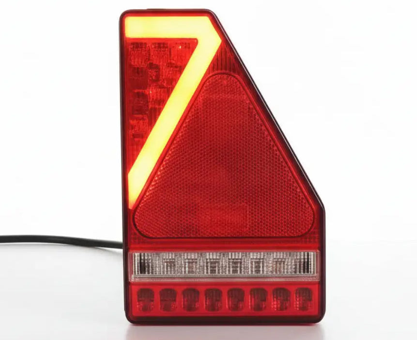LED Tail Light Triangular Combination with Built In Smart Resistor (RH) - LG571