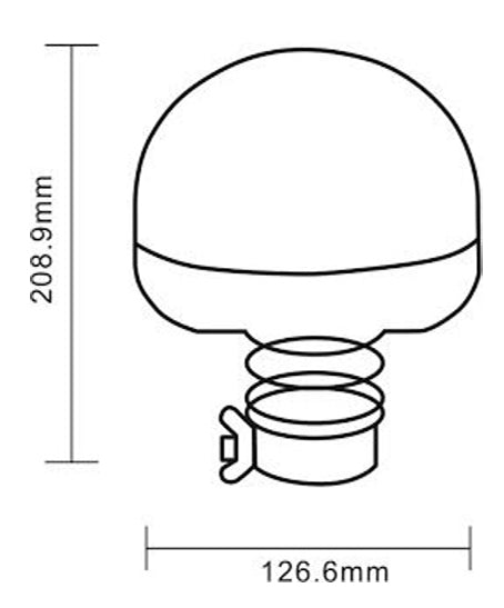 Halogen Warning Beacon Pole Mounted  - LG706