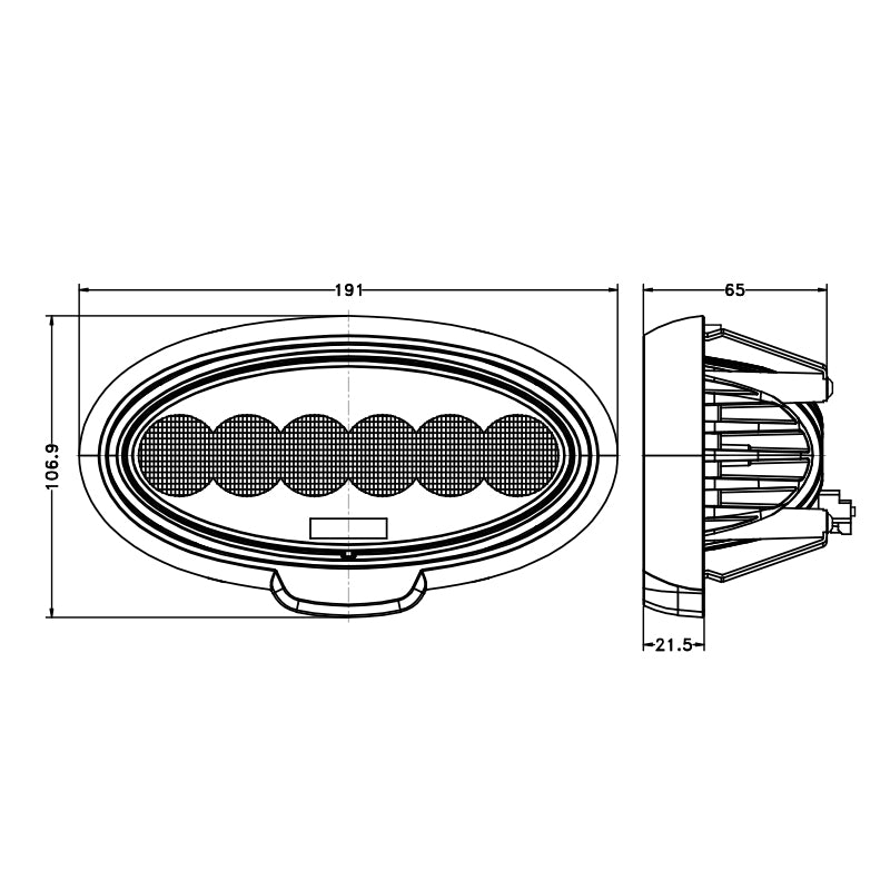 60 Watt Cab Insert LED Work Light - LG834