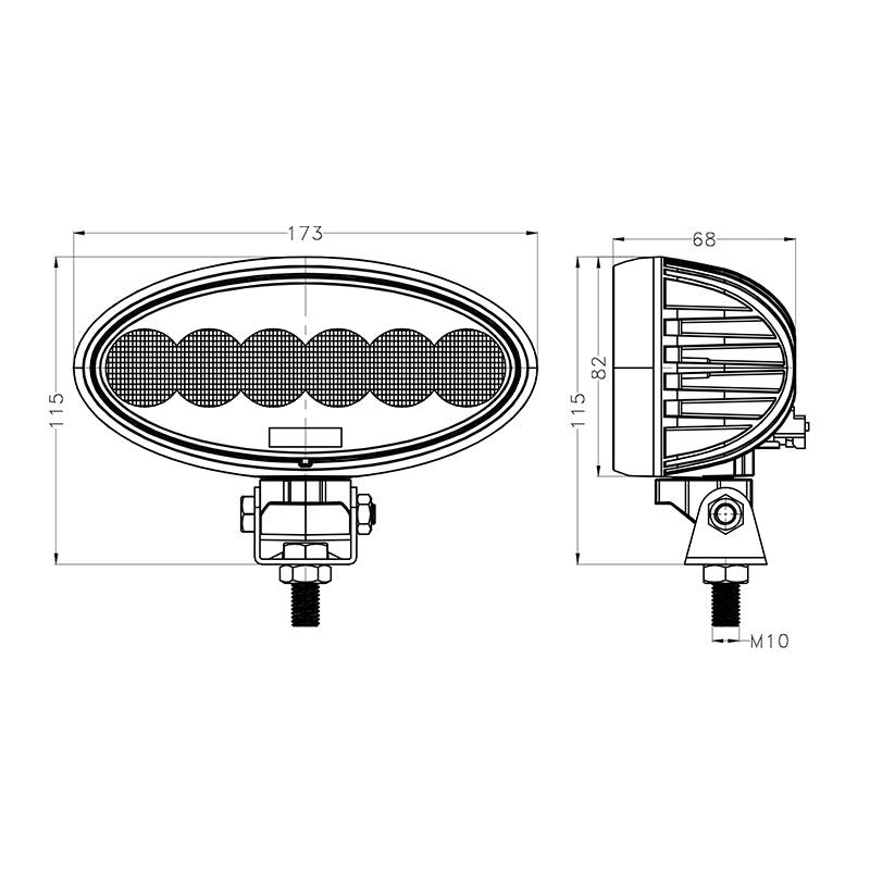 60 Watt LED Work Light - LG835