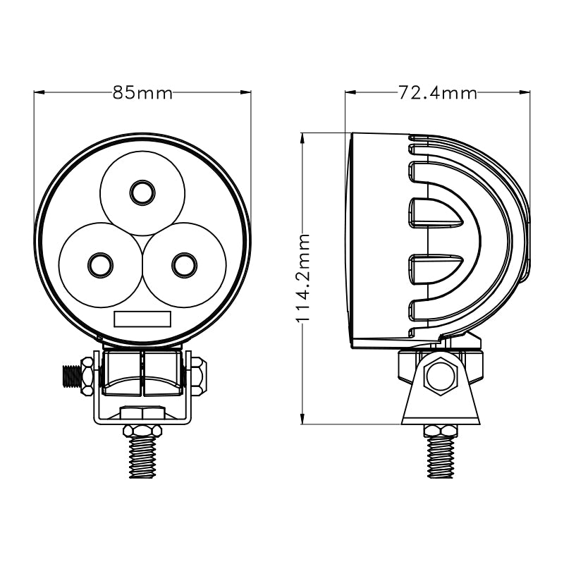 30 Watt LED kulaté pracovní světlo - LG849