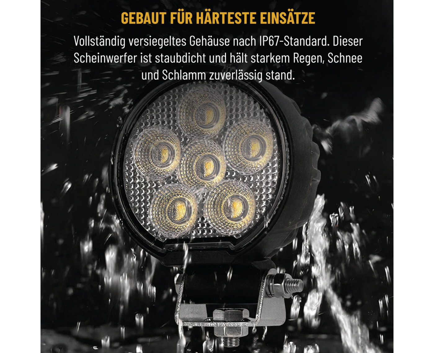 24 Watt LED Flood Beam Round Work Light - LG872