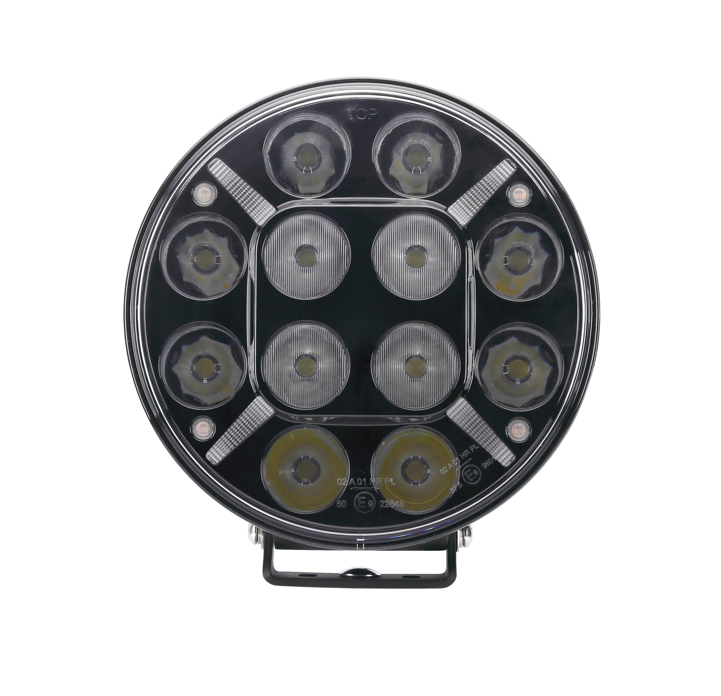 120 Watt 9 LED Driving Light with Dual Colour Position & Amber Warning Strobe - LG877