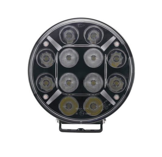 120 Watt 9 LED Driving Light with Dual Colour Position & Amber Warning Strobe - LG877