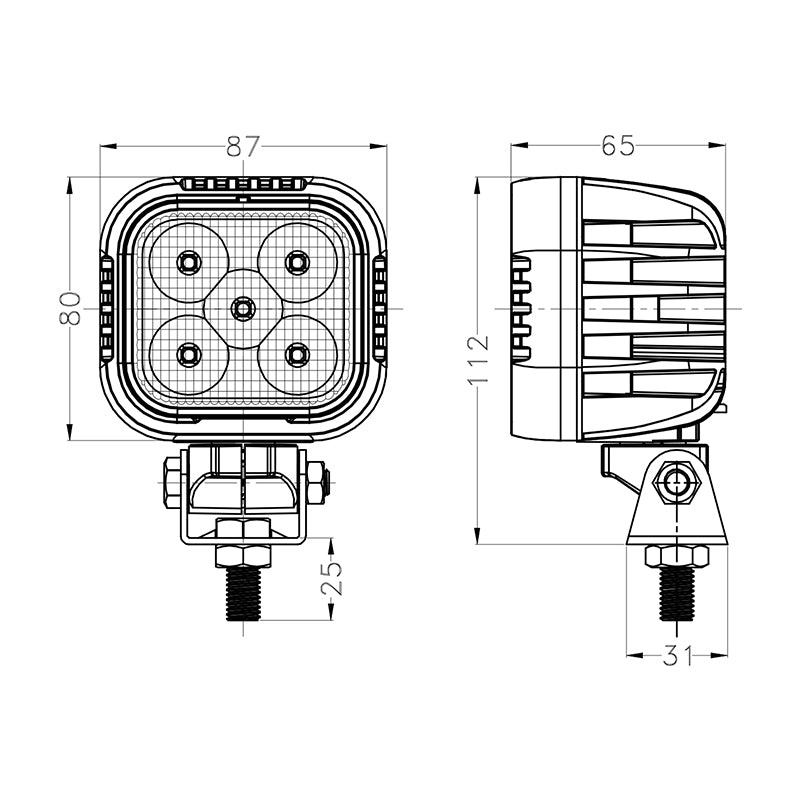 50 Watt LED Flood Beam Work Light - LG878