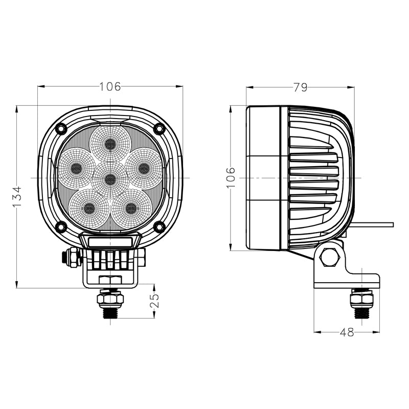 90 Watt LED Work Light - LG886