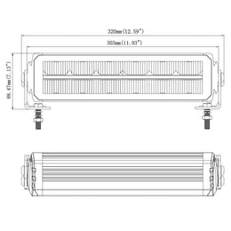 LG980 dimension drawing in millimetres