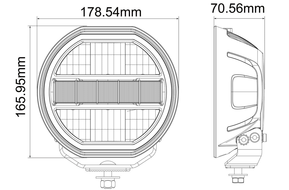 LG987 dimension drawing in millimetres