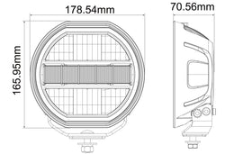 LG987 dimension drawing in millimetres