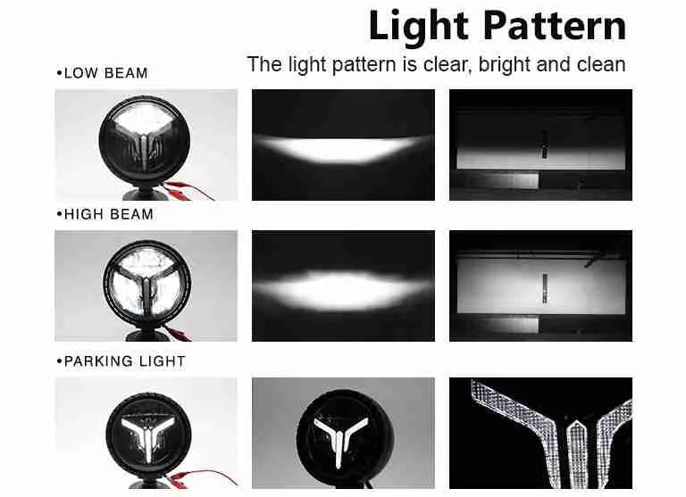 58 Watt LED Round High/Low Beam Headlight - LG8240EU