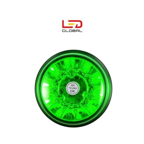 Grüne LED-Flachpol-Warnleuchte - LG675