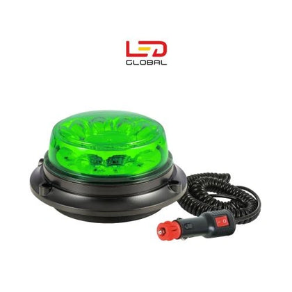 Grüne LED-Magnet-Warnleuchte mit niedrigem Profil - LG676