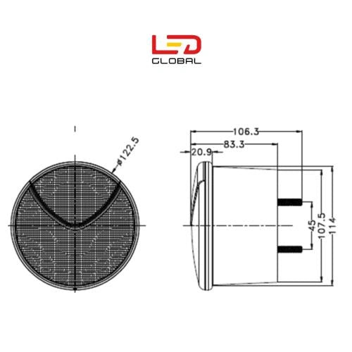 30W LED Light - Brake, Tail & Indicator - LG580