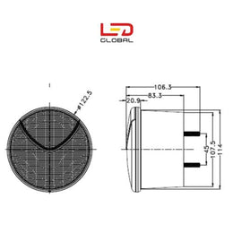30W LED Light - Brake, Tail & Indicator - LG580